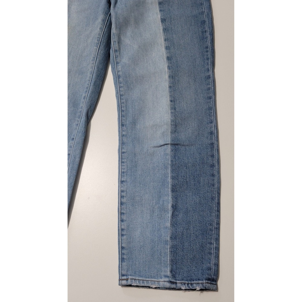 Madewell Two-Toned Classic Straight Jeans - Picture 6 of 8